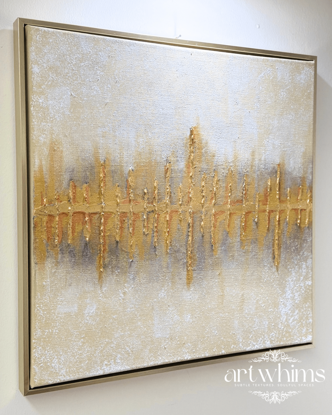 The Golden Echo - Art Whims | Handcrafted Textured Art for Inspired Spaces
