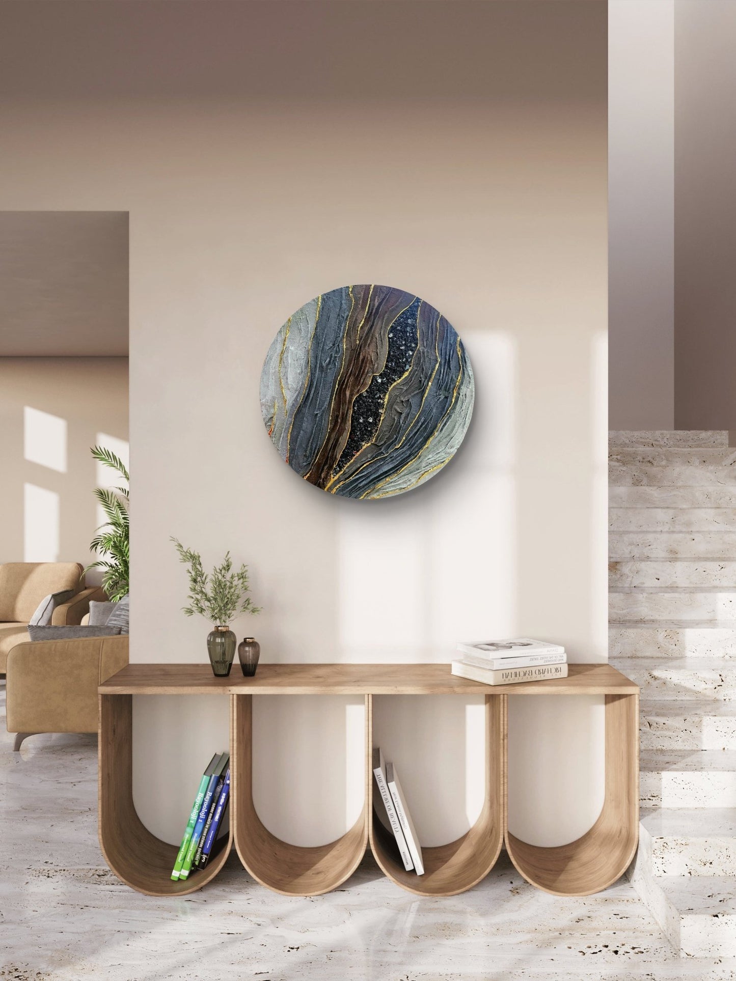 Auric Geode - Art Whims | Handcrafted Textured Art for Inspired Spaces