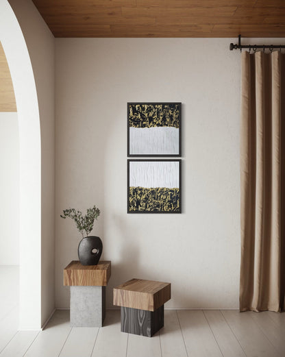 Between Realms (Diptych) - Art Whims | Handcrafted Textured Art for Inspired Spaces