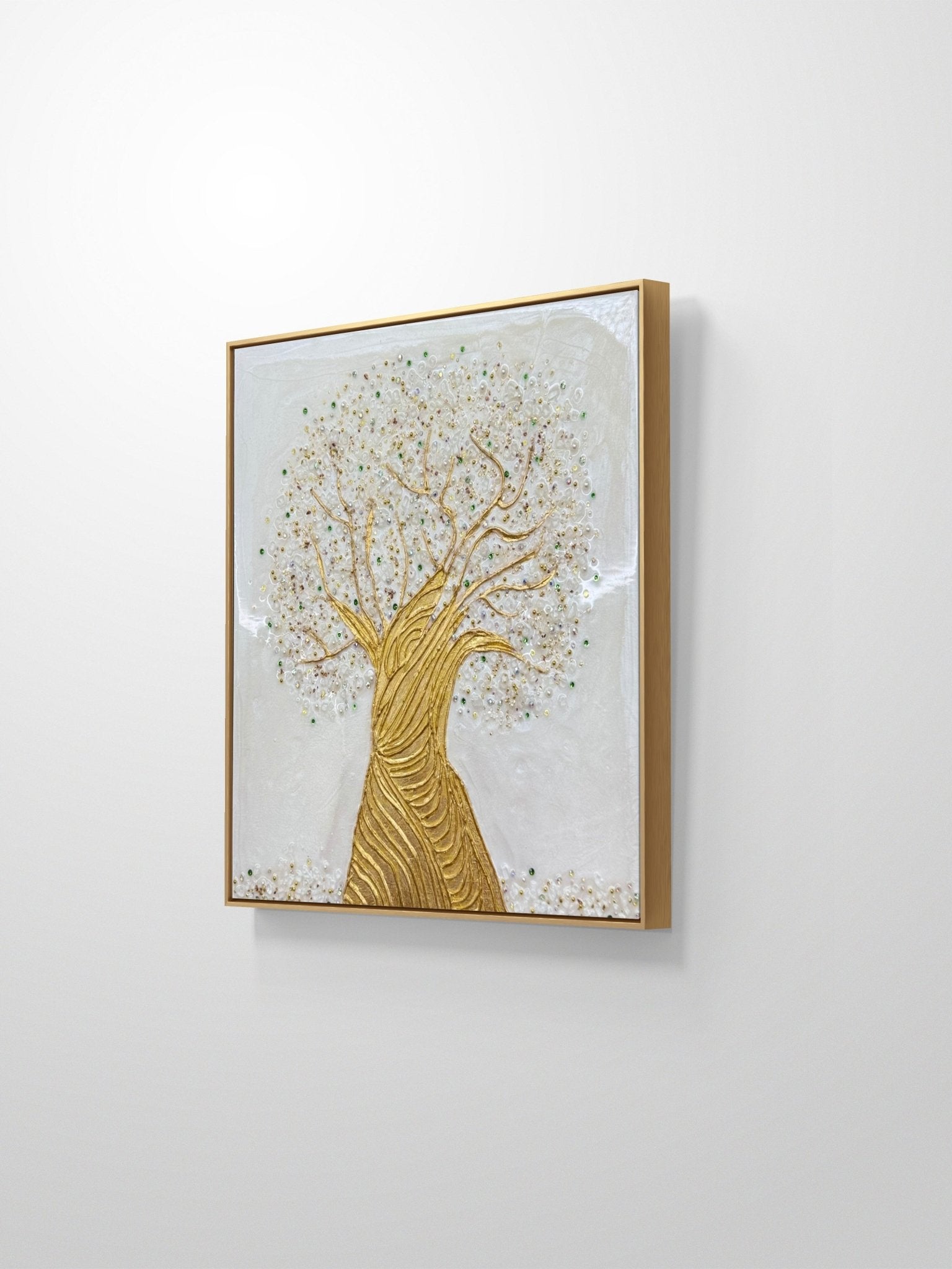 Ethereal Tree (Gold) - Art Whims | Handcrafted Textured Art for Inspired Spaces