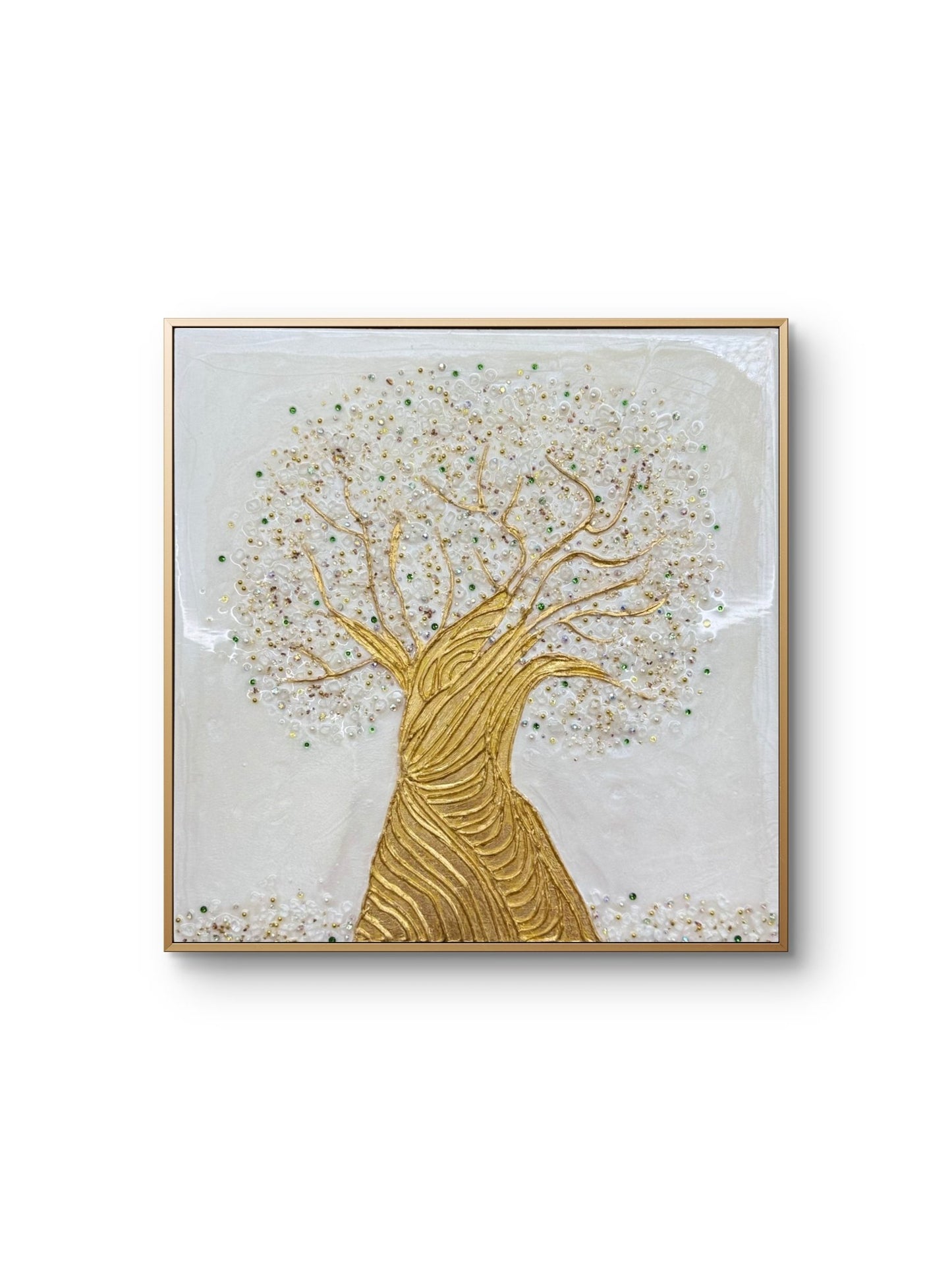 Ethereal Tree (Gold) - Art Whims | Handcrafted Textured Art for Inspired Spaces