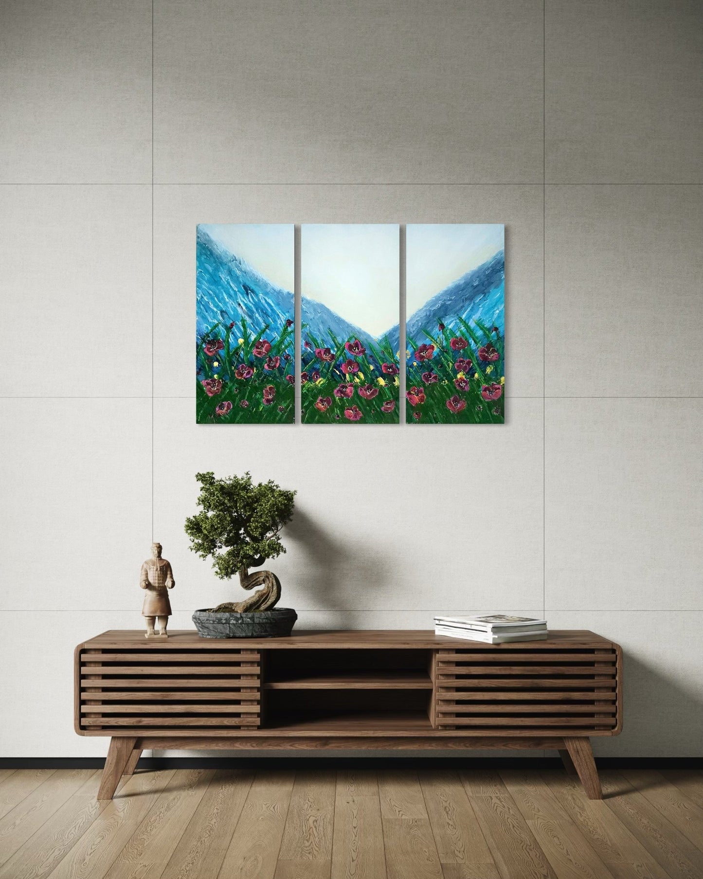 Floral Horizon (Triptych) - Art Whims