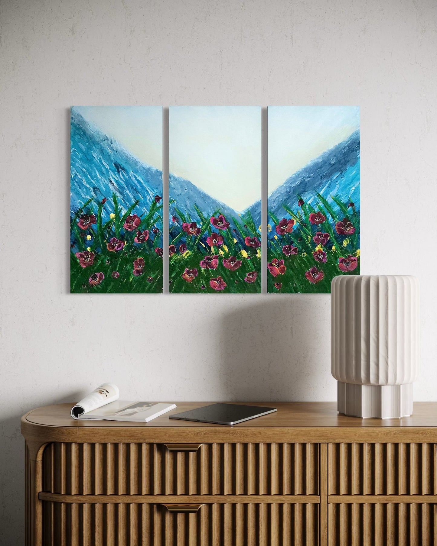 Floral Horizon (Triptych) - Art Whims
