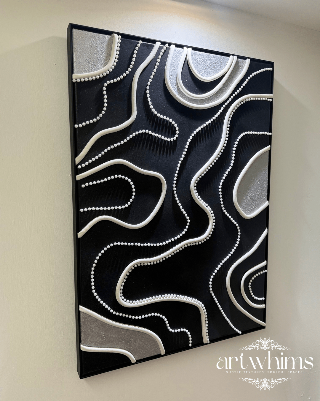 Monochrome Terrain - Art Whims | Handcrafted Textured Art for Inspired Spaces