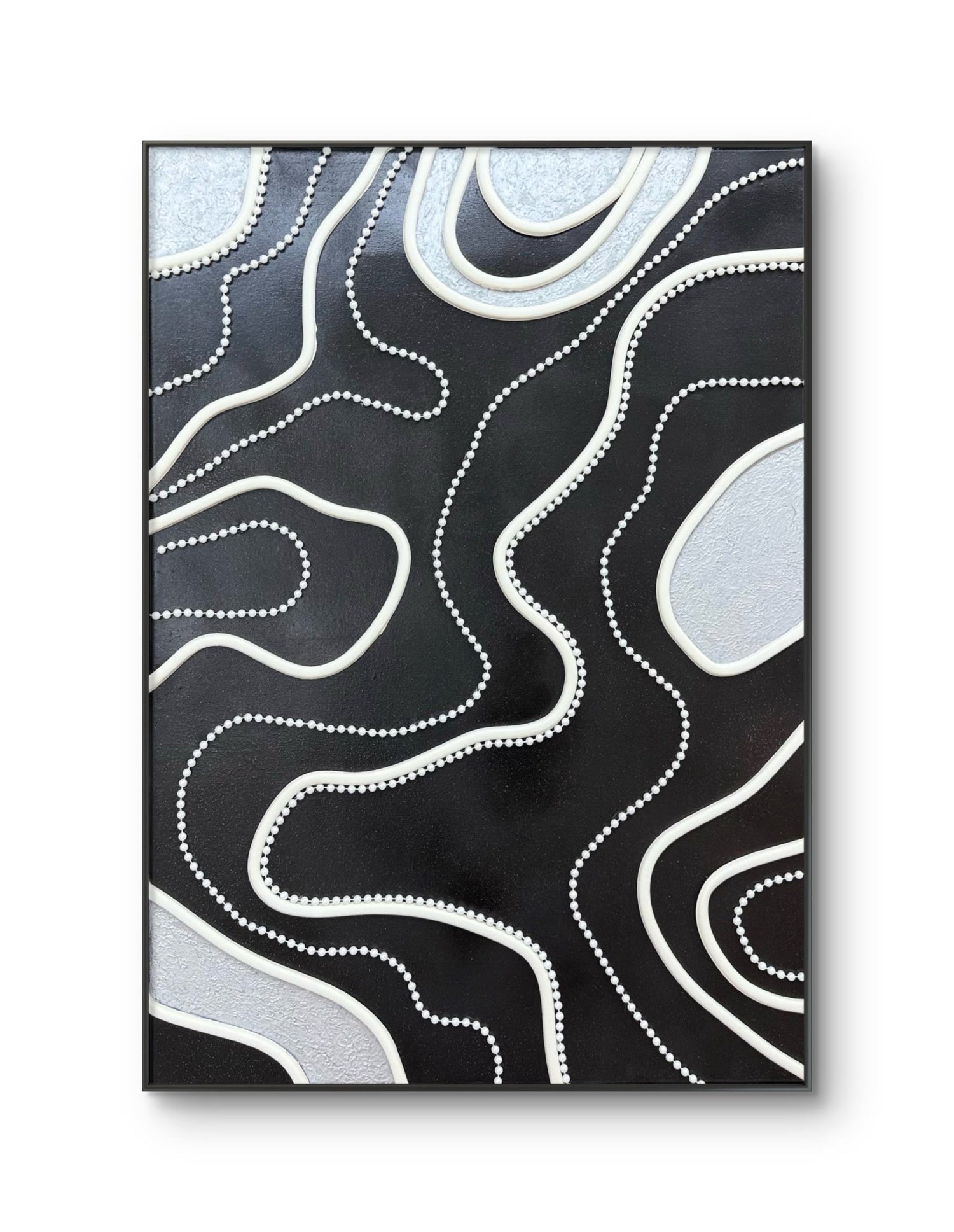 Monochrome Terrain - Art Whims | Handcrafted Textured Art for Inspired Spaces
