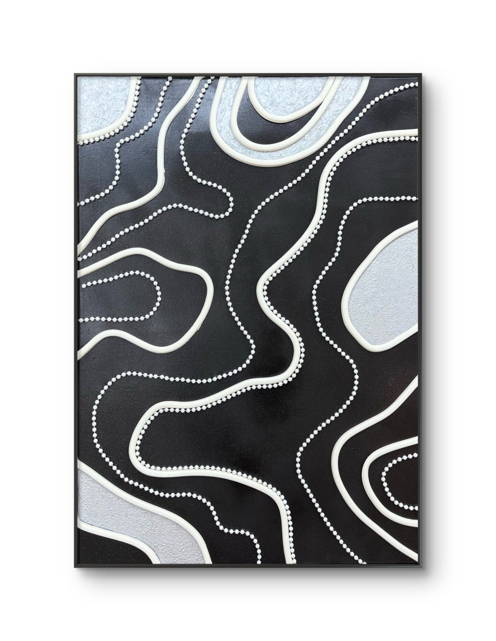 Monochrome Terrain - Art Whims | Handcrafted Textured Art for Inspired Spaces