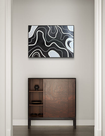 Monochrome Terrain - Art Whims | Handcrafted Textured Art for Inspired Spaces