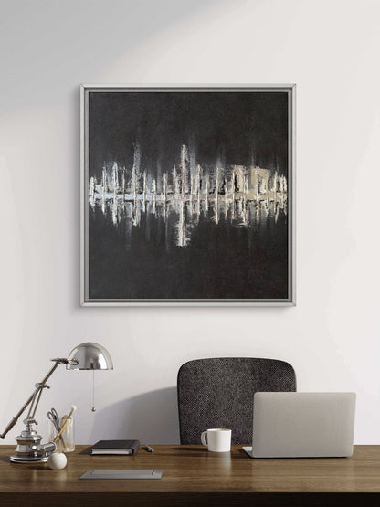 Silent Reflections - Art Whims | Handcrafted Textured Art for Inspired Spaces