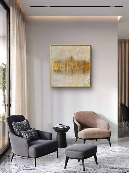 The Golden Echo - Art Whims | Handcrafted Textured Art for Inspired Spaces
