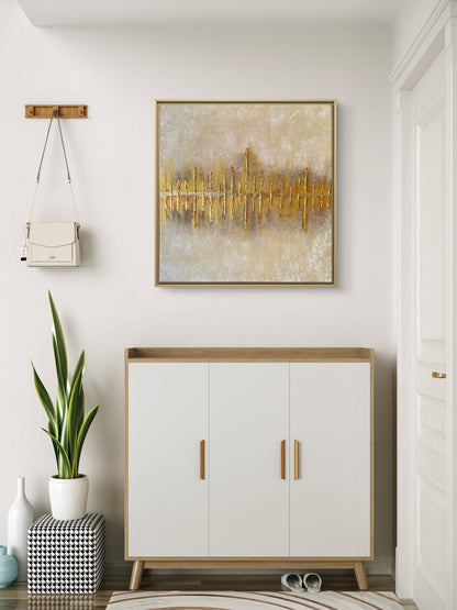 The Golden Echo - Art Whims | Handcrafted Textured Art for Inspired Spaces
