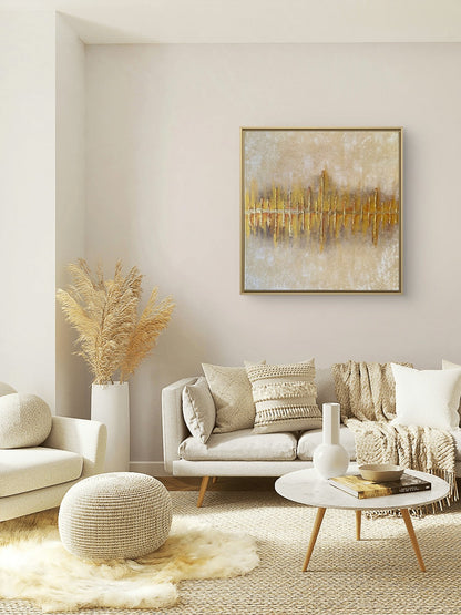 The Golden Echo - Art Whims | Handcrafted Textured Art for Inspired Spaces